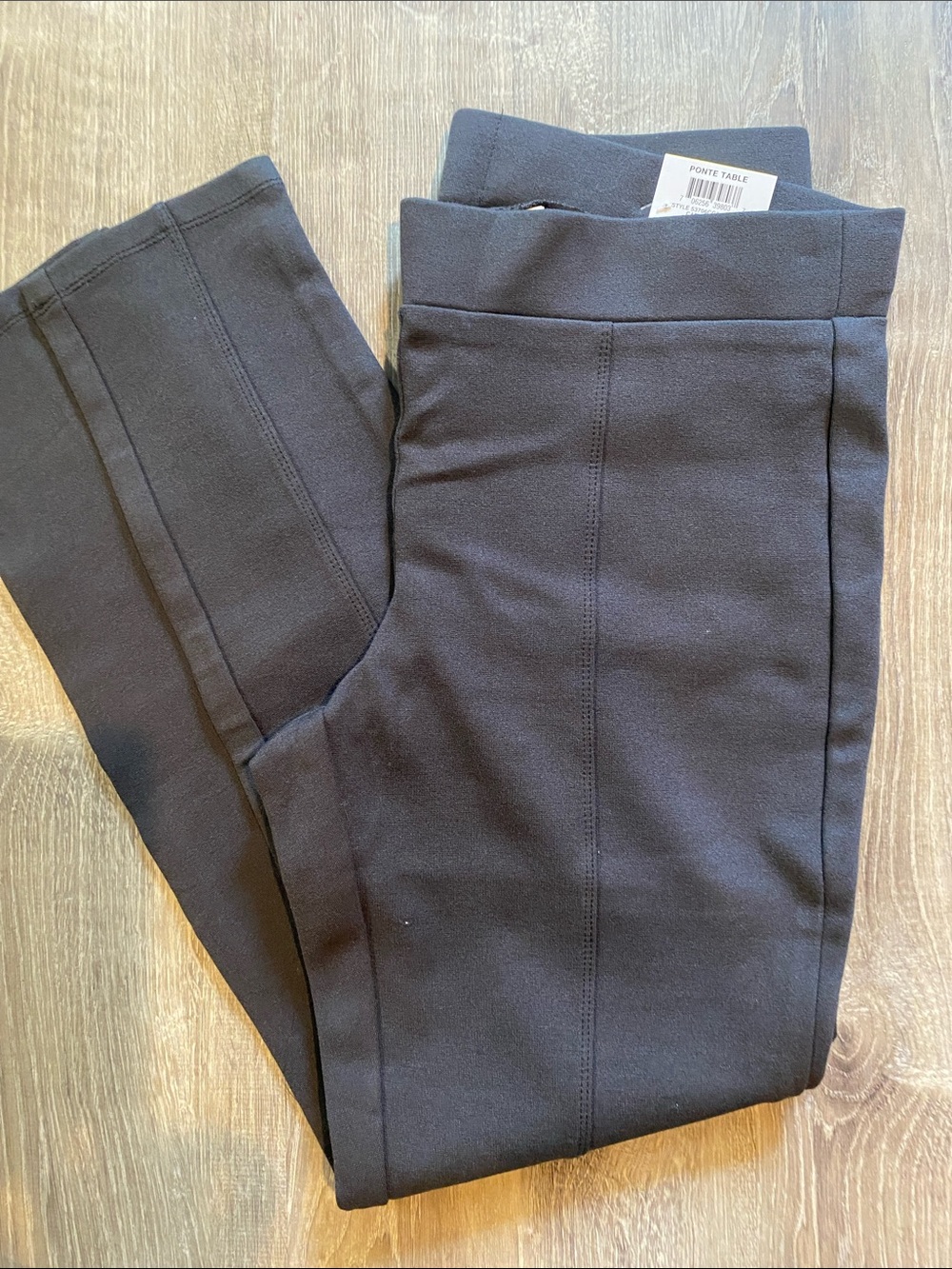 Style & Co. Dark Grey Ponte Leggings with Vertical Seam Detail